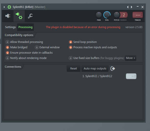 why does my sylenth1 plugin keep crashing