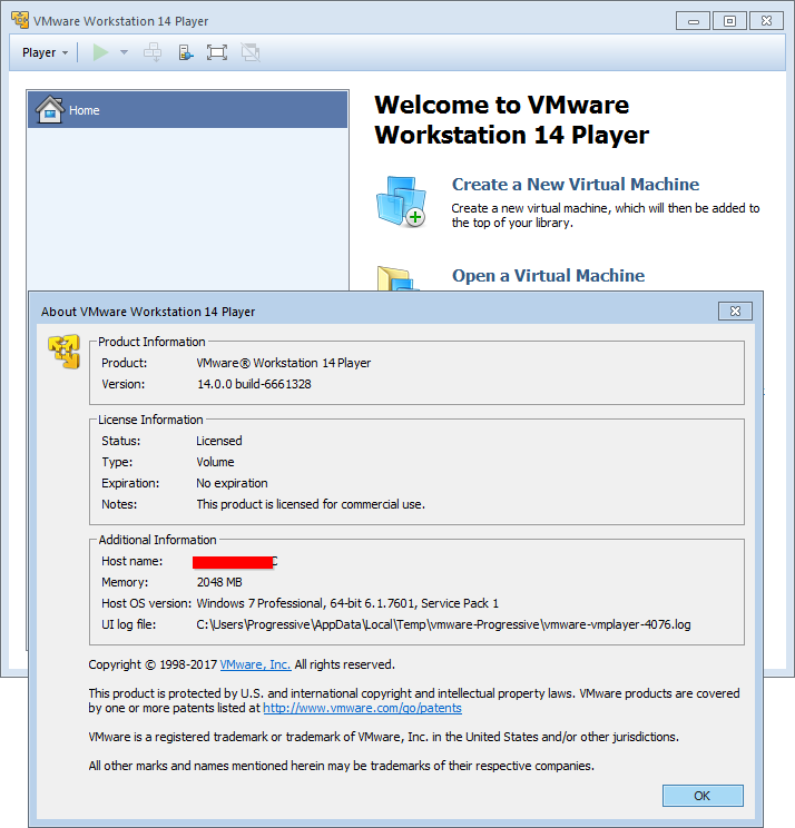 vmware workstation player 15 free download